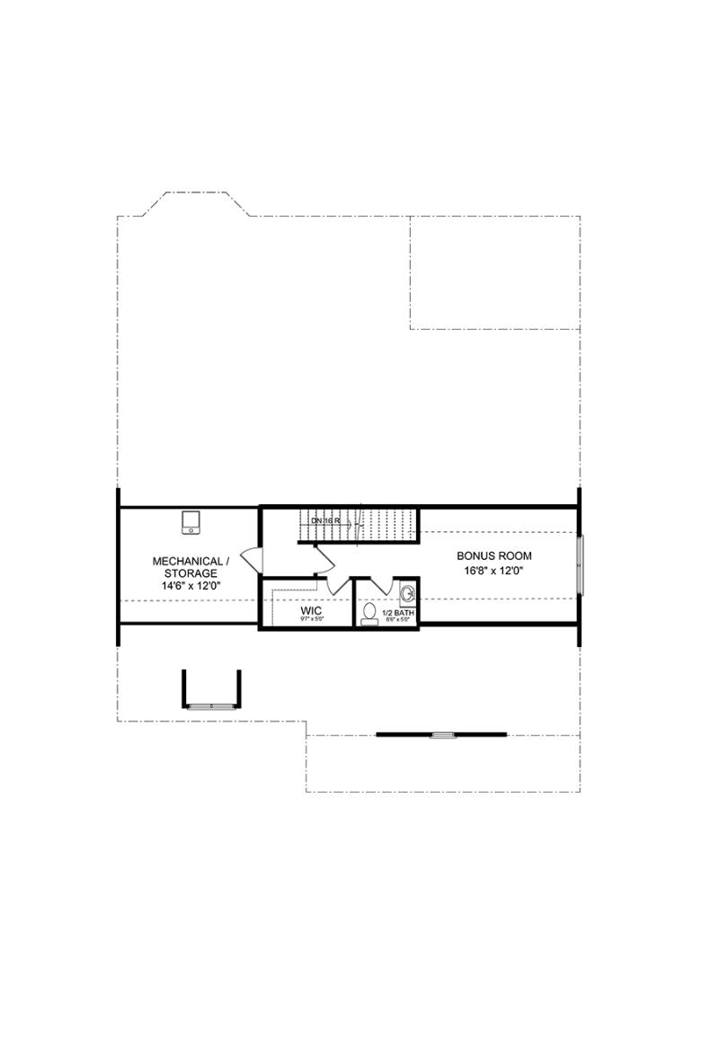 Second Floor floorplan of the Emerson available home at Echols Farm in Hiram